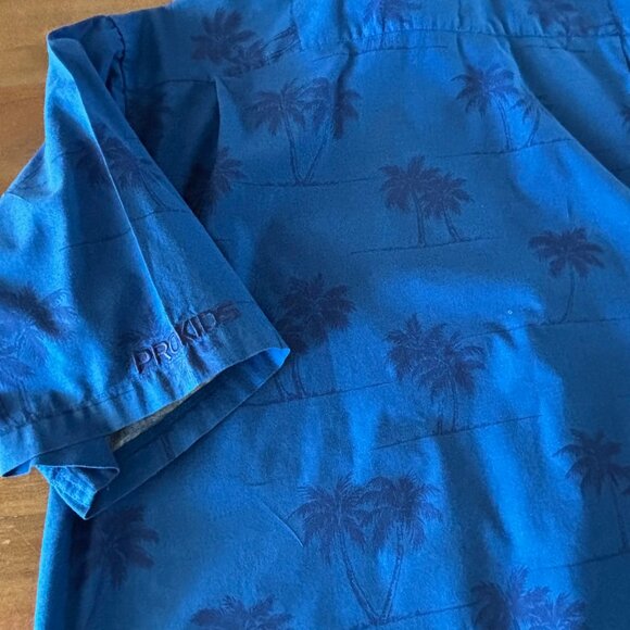 Reyn Spooner Shirt Adult Large Blue Hawaiian Tropic Button Up Mens Large Prokids - Picture 6 of 9